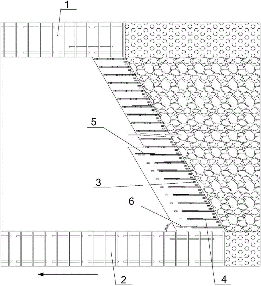 Steeply-inclined coal seam working face and coal mining method