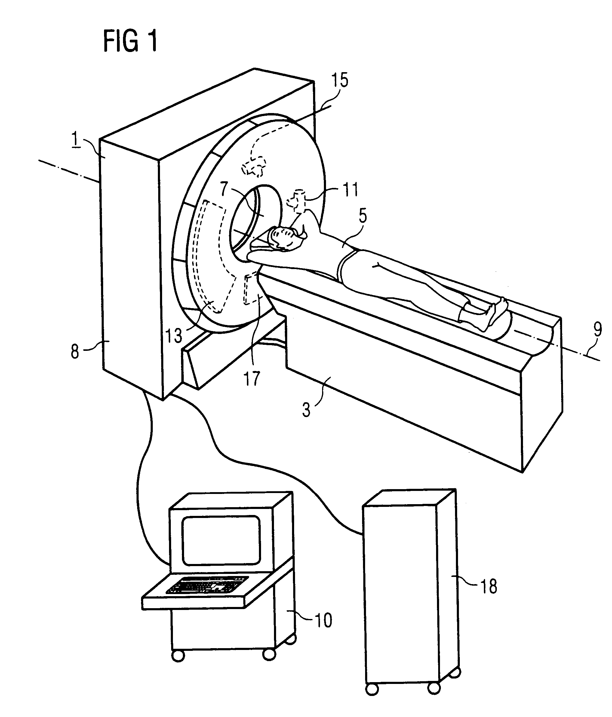 Imaging tomography apparatus with at least two radiator-detector combinations