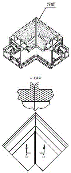 Welding method free of bead trimming and double-head cutting saw with automatic processing function