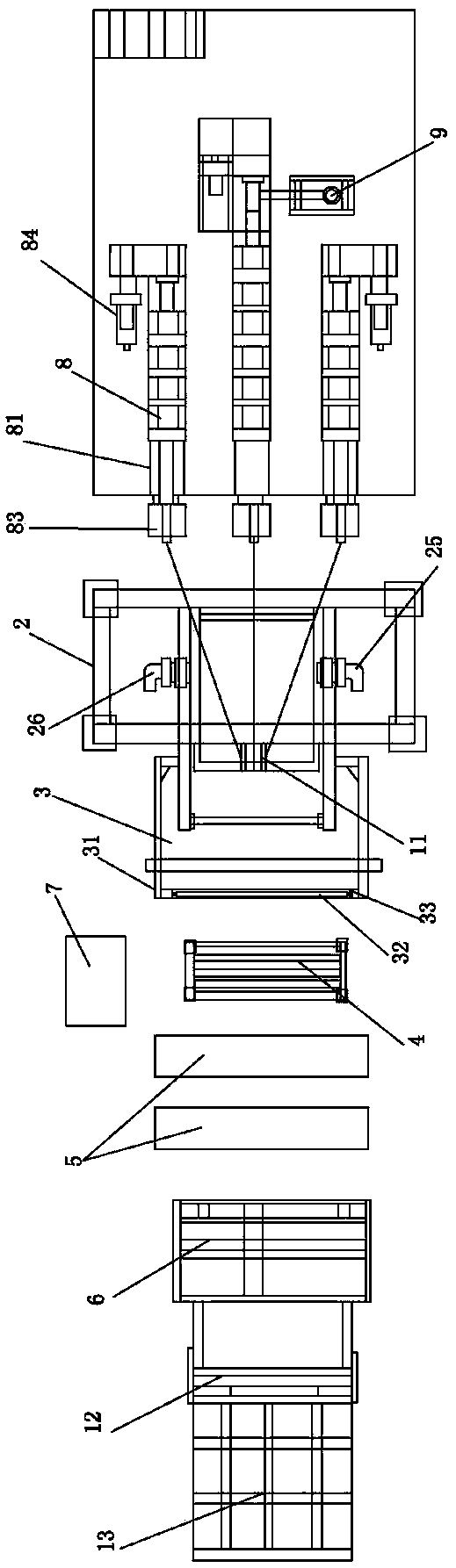 Winding film tape-casting production line