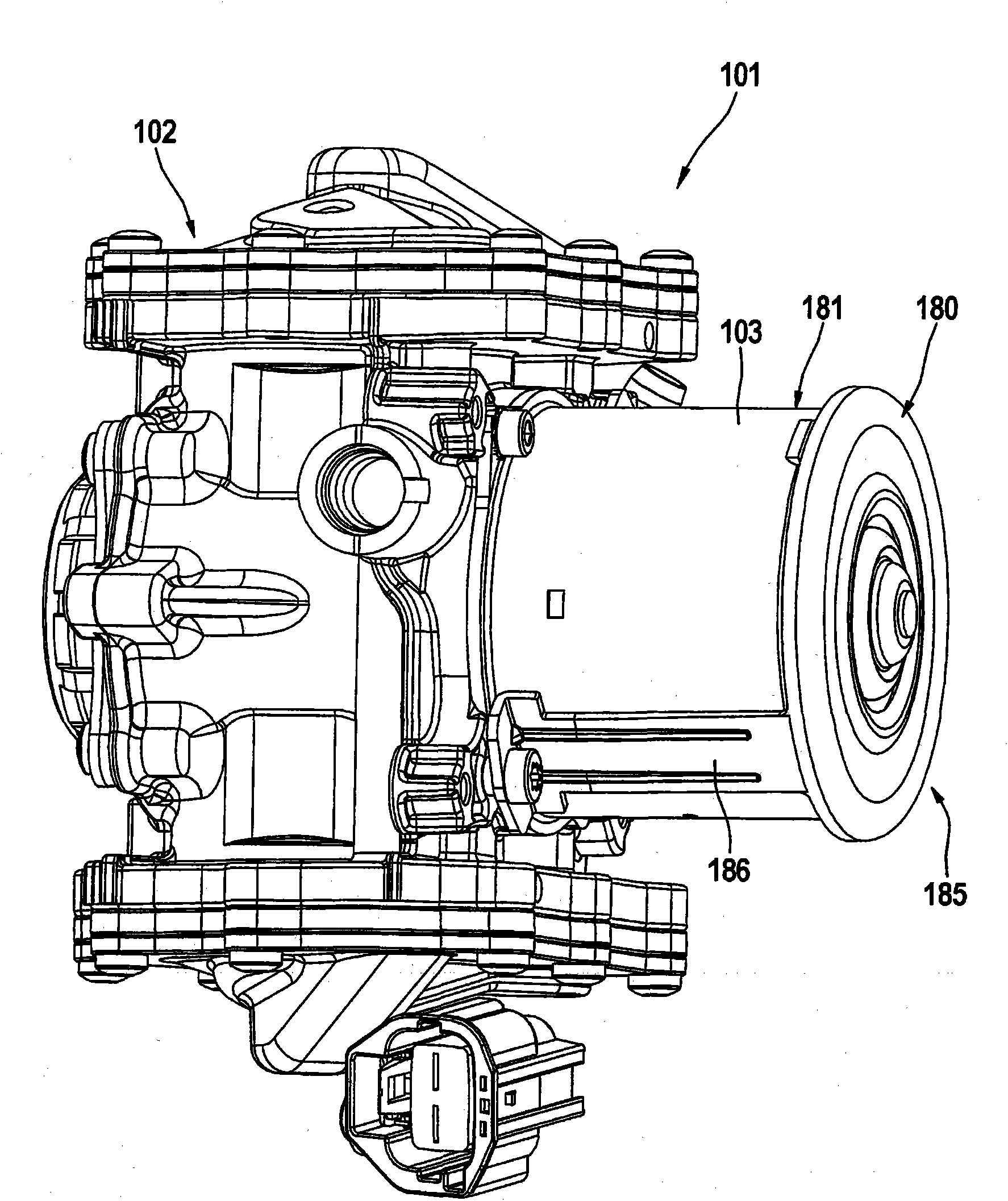 Motor-pump aggregate