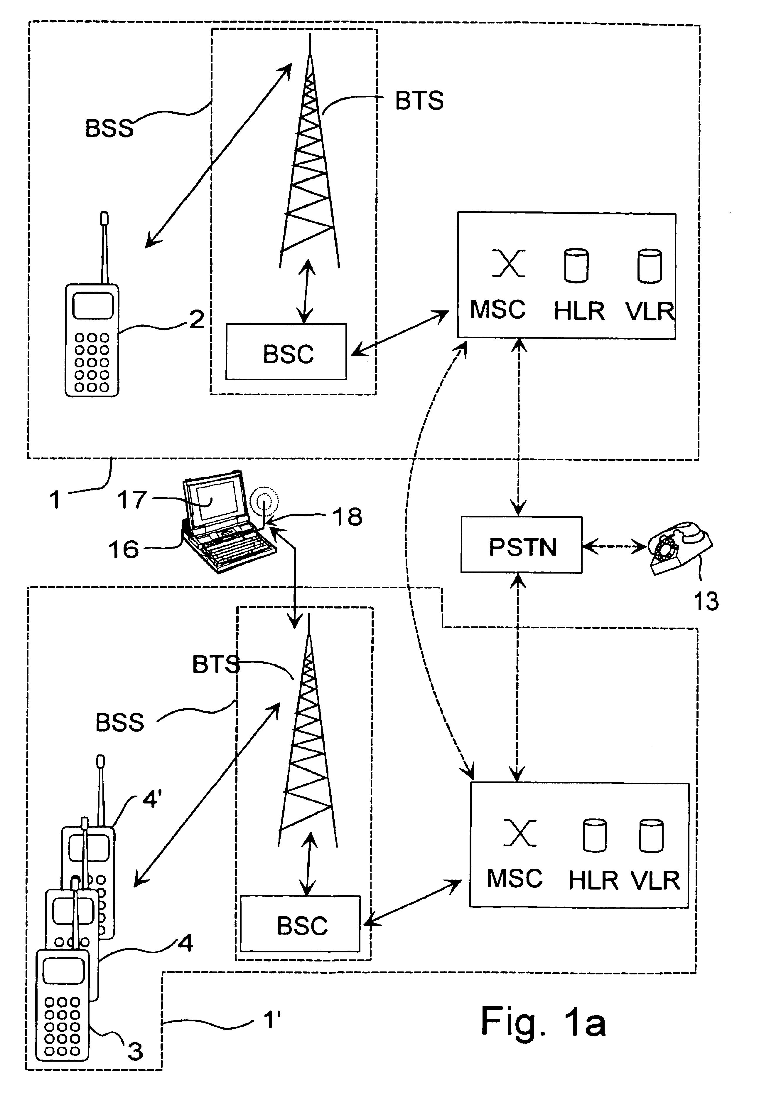 Selective message service to primary and secondary mobile stations