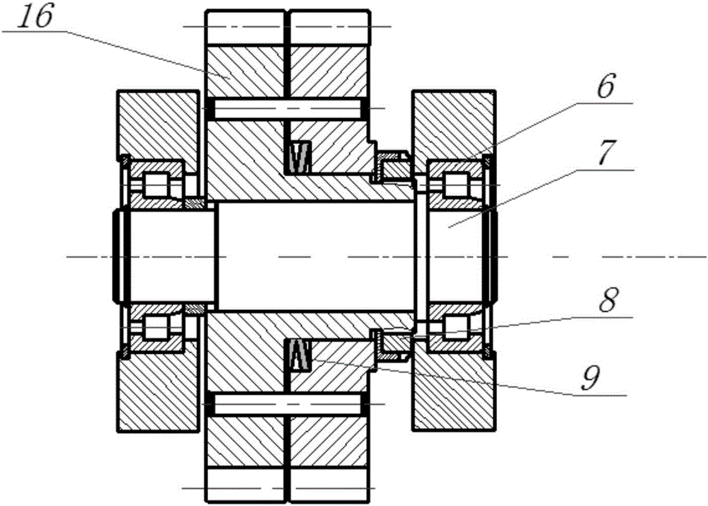 Combined type herringbone gear planet transmission device with adjustable backlashes