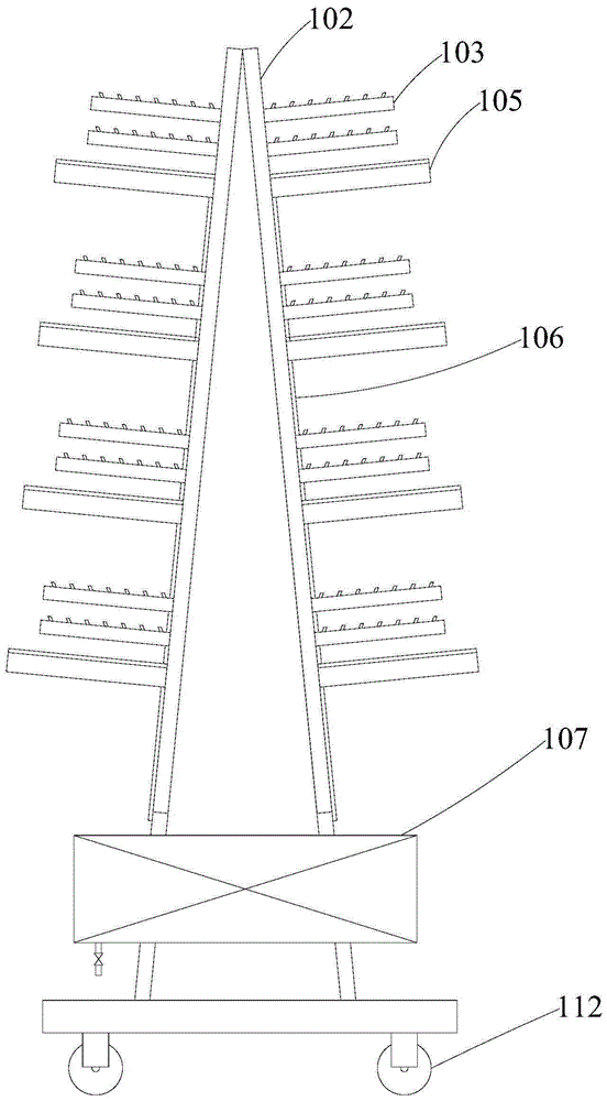 Part placement rack