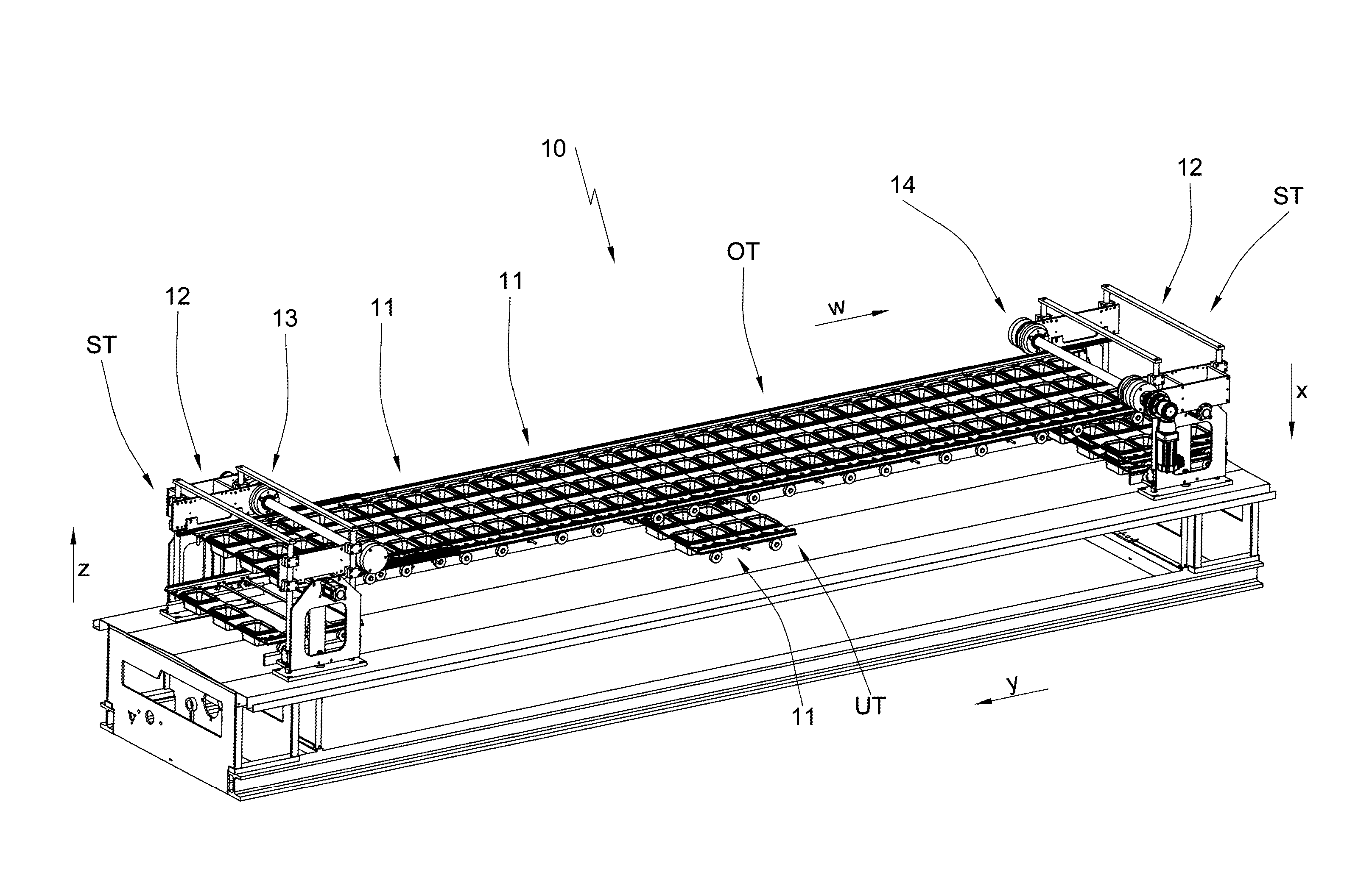 Container filling device