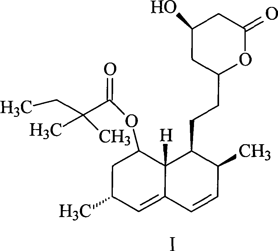 Preparation method of simvastatin