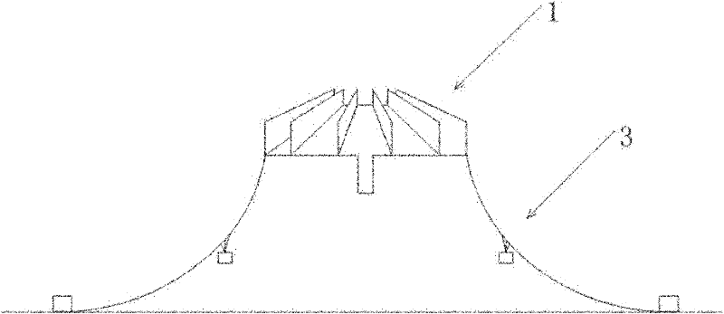 Wave energy generating set