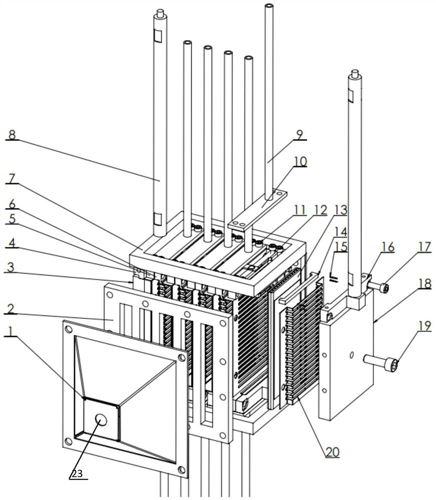 Integration method of solid oxide fuel cell stack based on symmetrical double-cathode structure