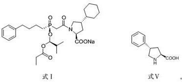 A preparation method of antihypertensive drug fosinopril sodium and its key intermediate