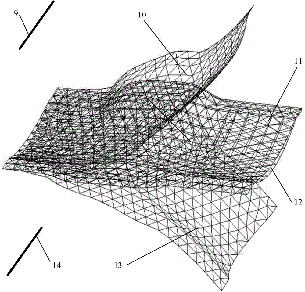 Method for establishing rolling blade die cavity