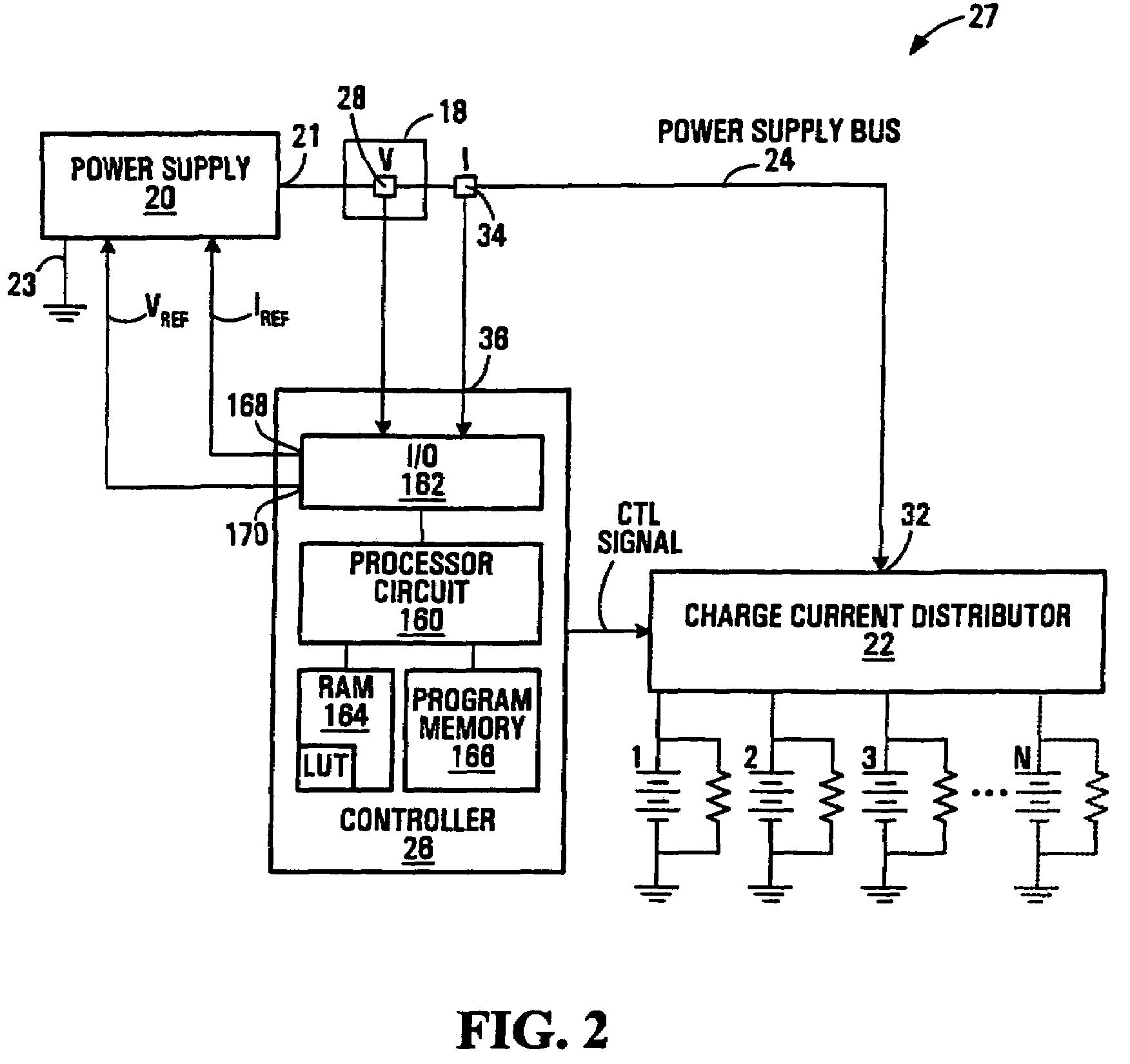 Method and apparatus for charging batteries in a system of batteries