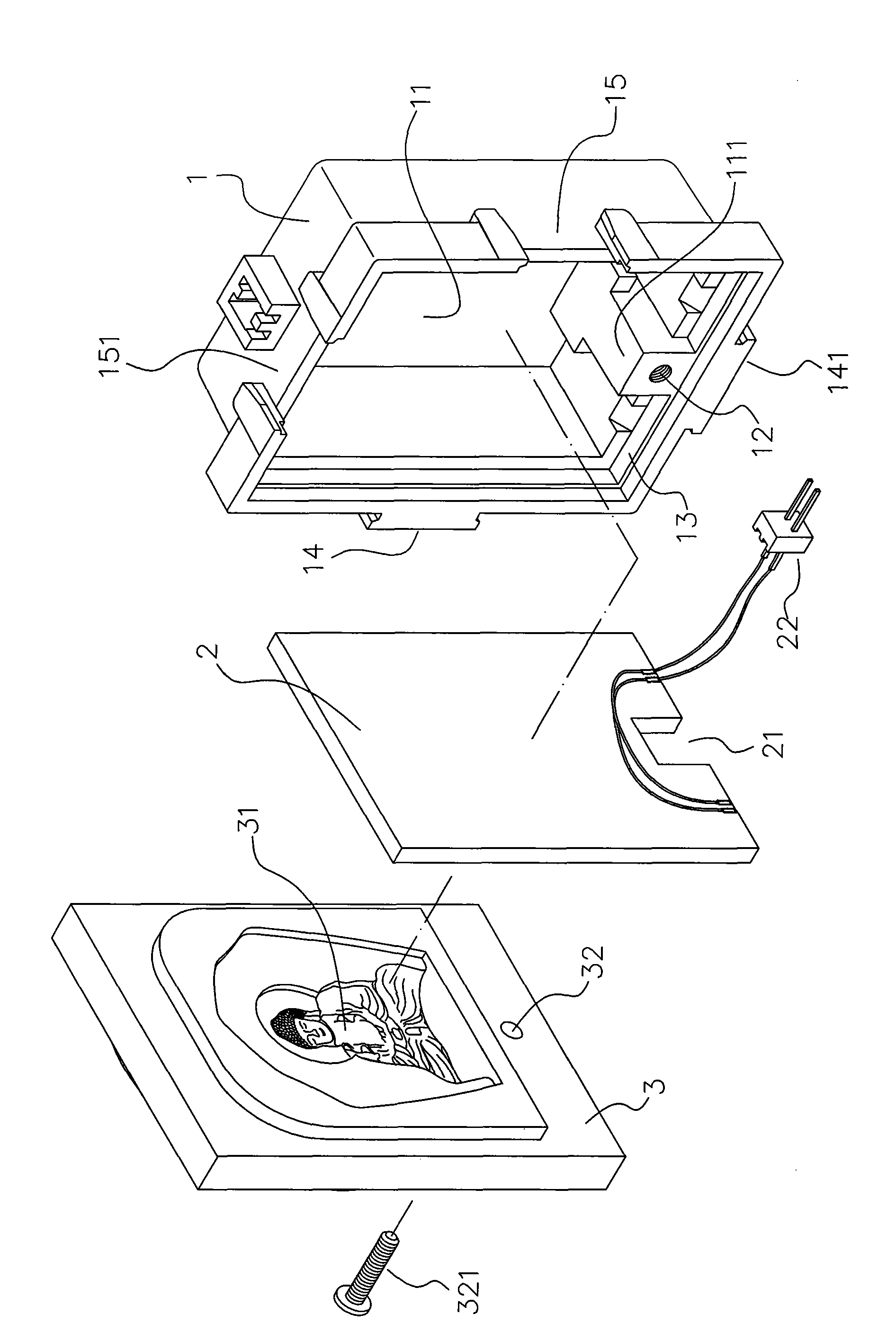 Brightness blessing lamp structure