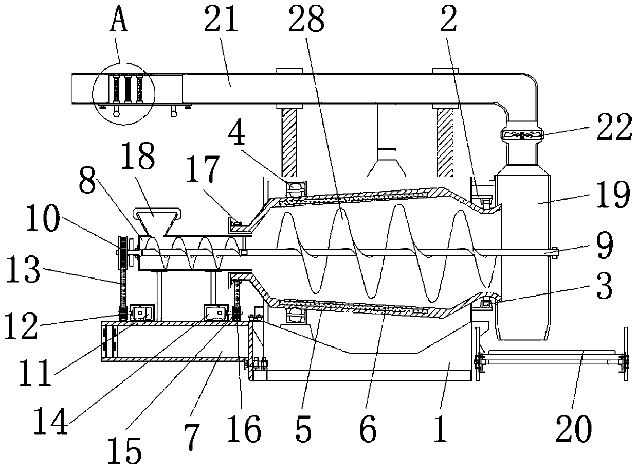 Efficient automatic finished tea roasting machine