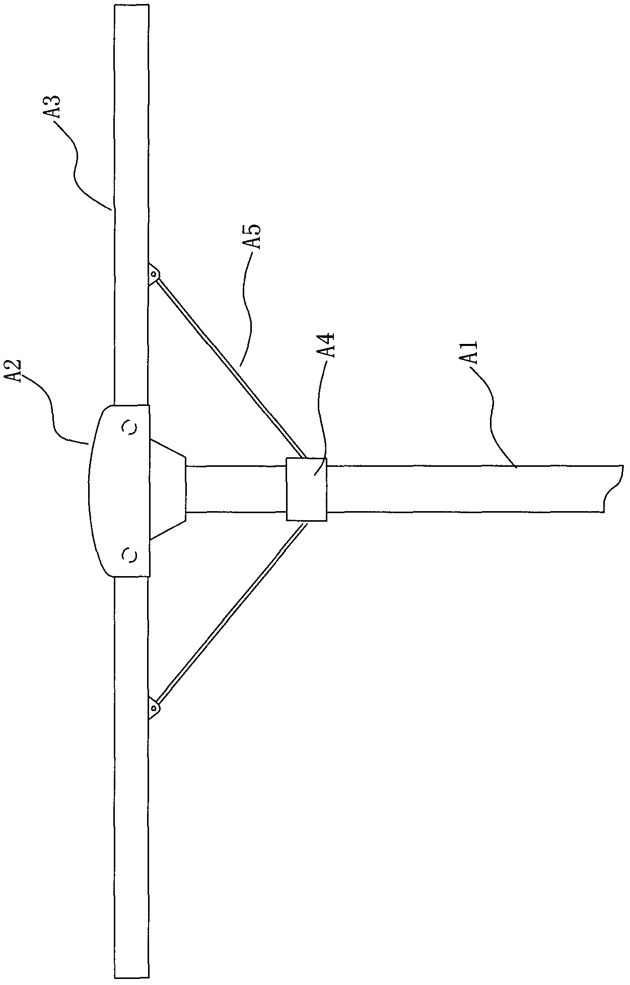 Detachable support structure for clothes dryer