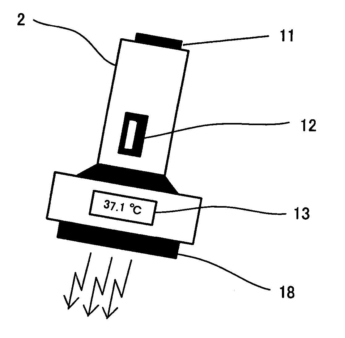 Temperature information reader