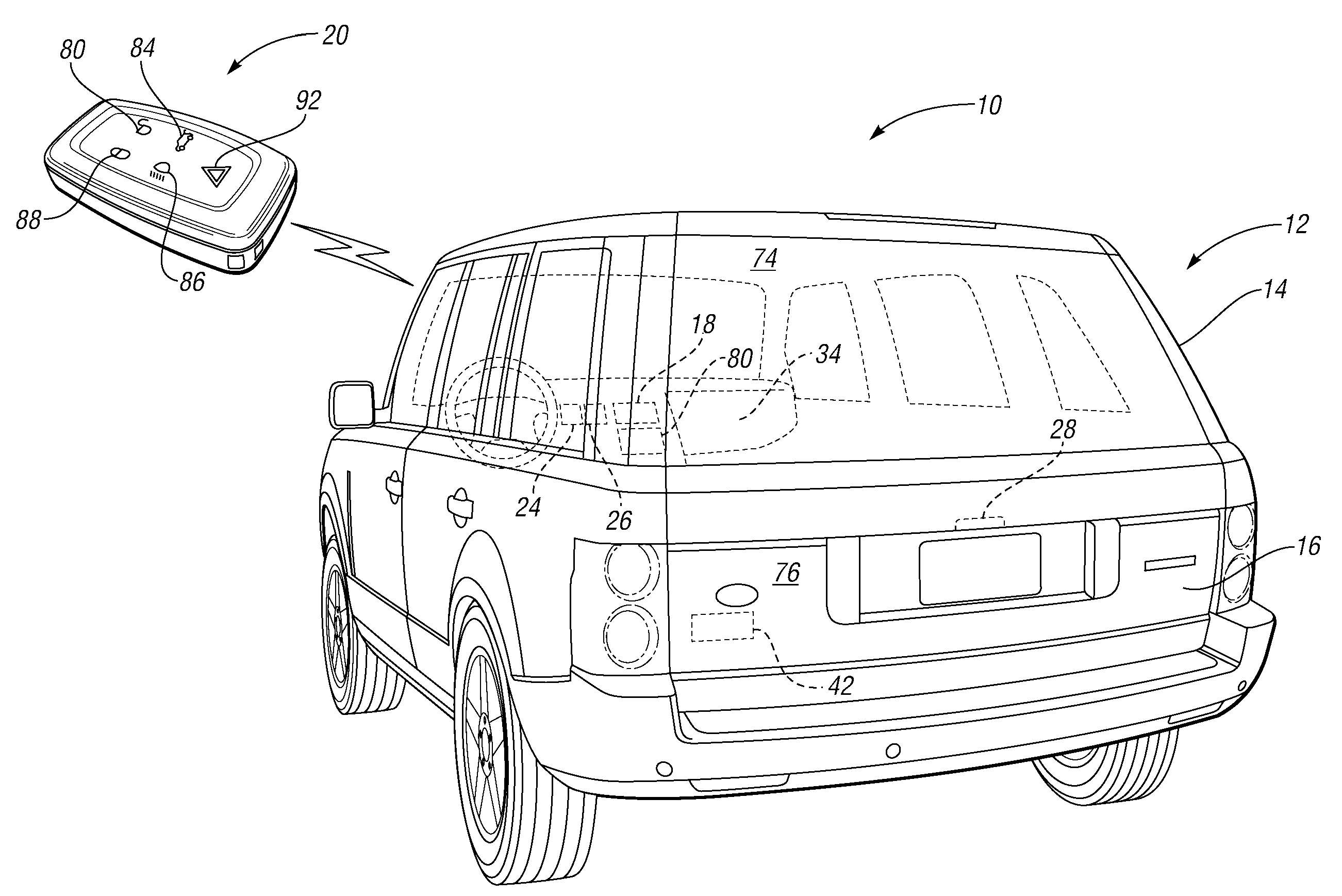 Power split tailgate system and method