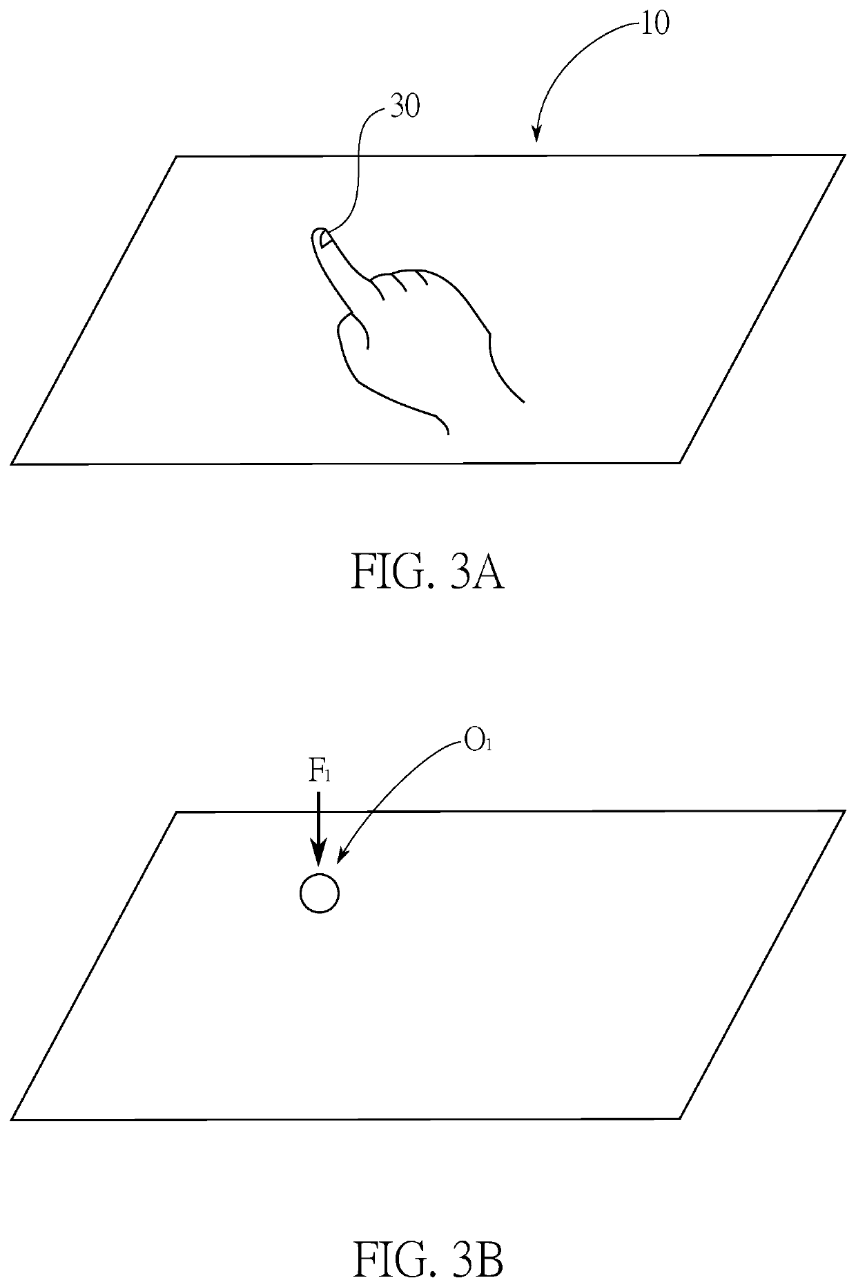 Method for determining a force of a touch object on a touch device and for determining its related touch event