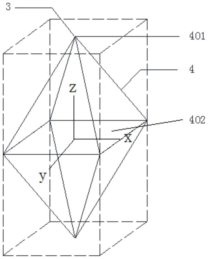 Lightweight FRP-octahedral lattice combined protection structure and design method thereof