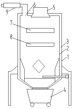 Biomass gas generating furnace