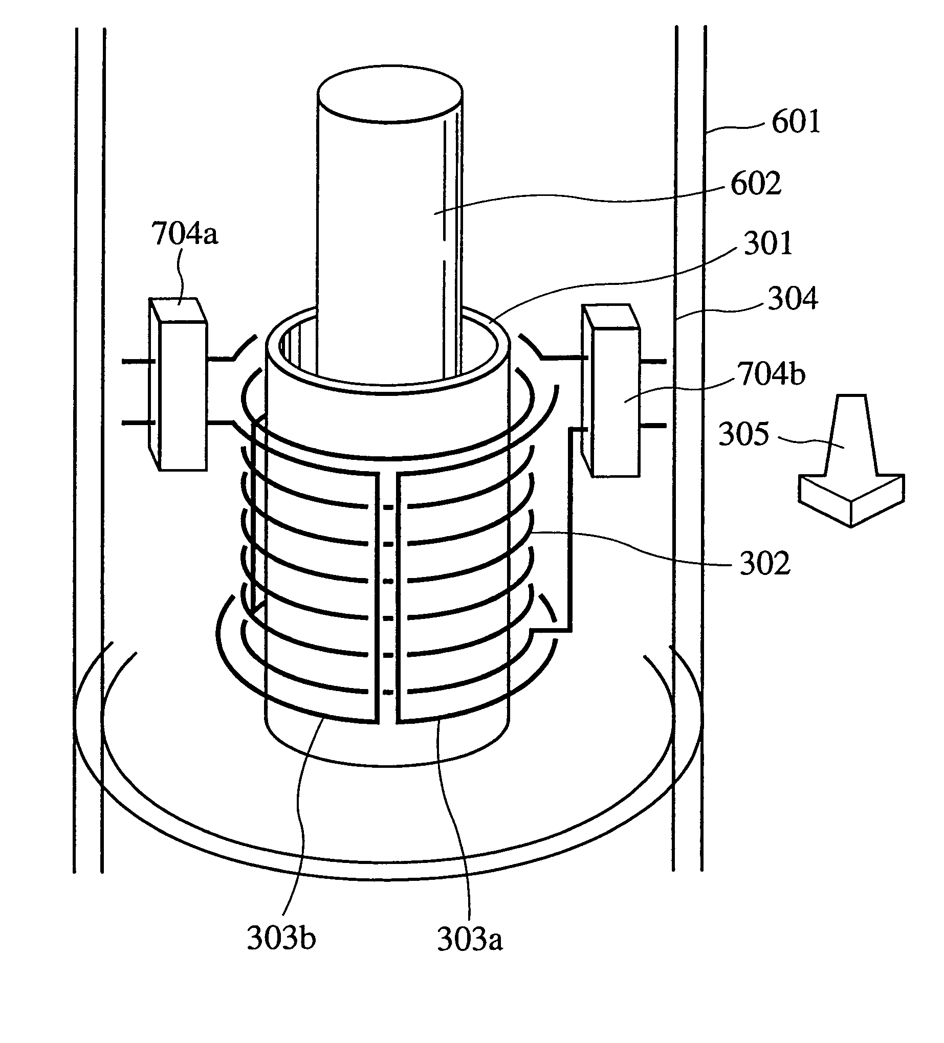 Nuclear magnetic resonance apparatus probe