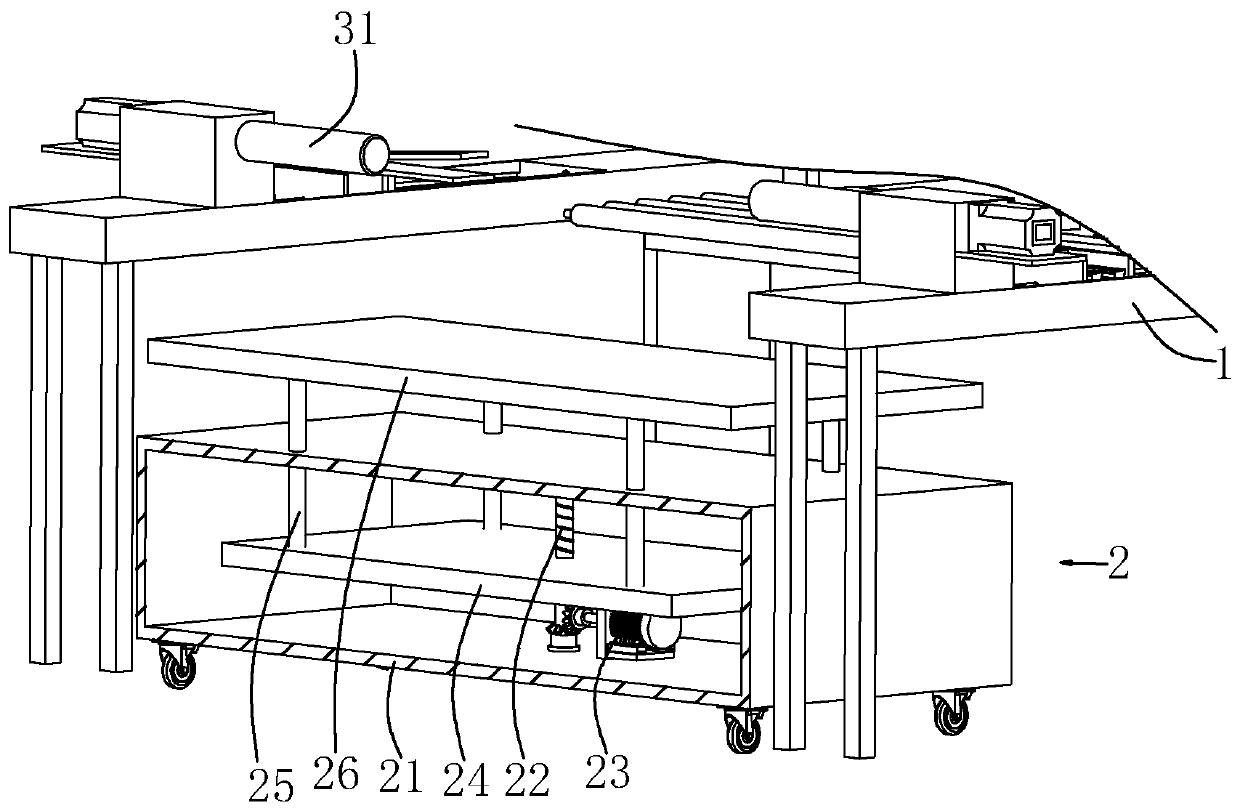 Feeding auxiliary system for panel cutting and method thereof