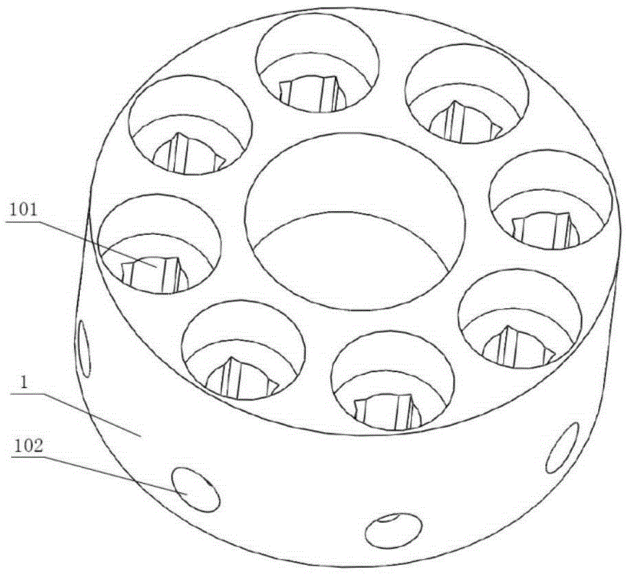 Multi-channel rotary type Raman spectroscopy detection sample pool device and detecting method thereof