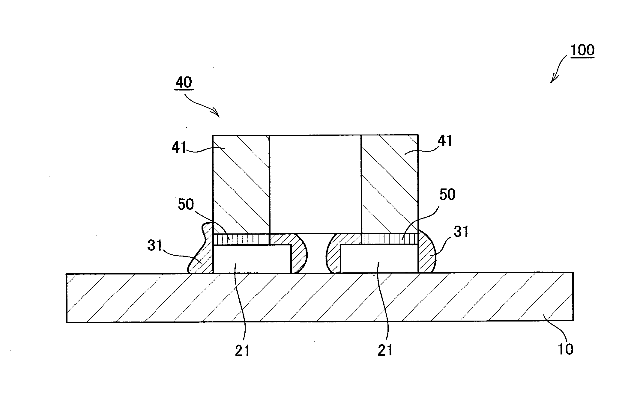 Method for surface mounting electronic component, and substrate having electronic component mounted thereon