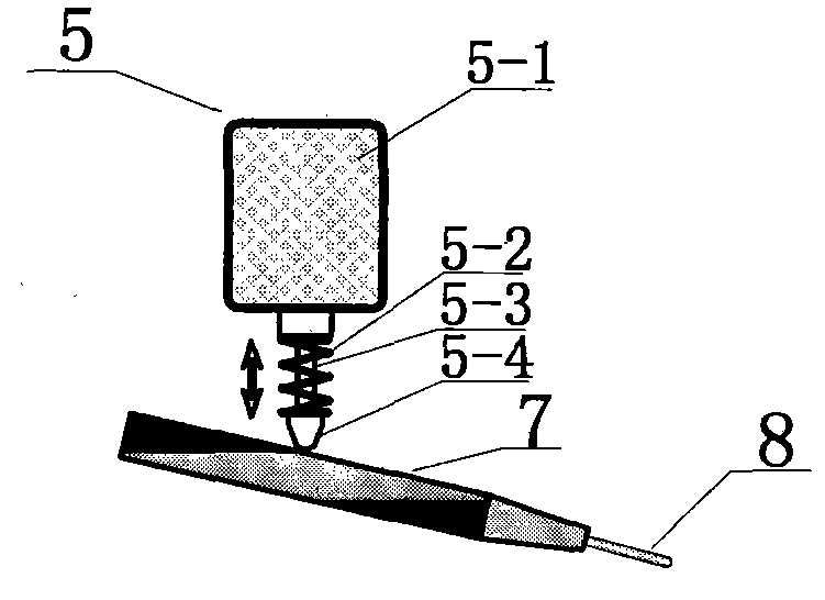 A mechanical vibration-assisted tig welding method and device for droplet transfer