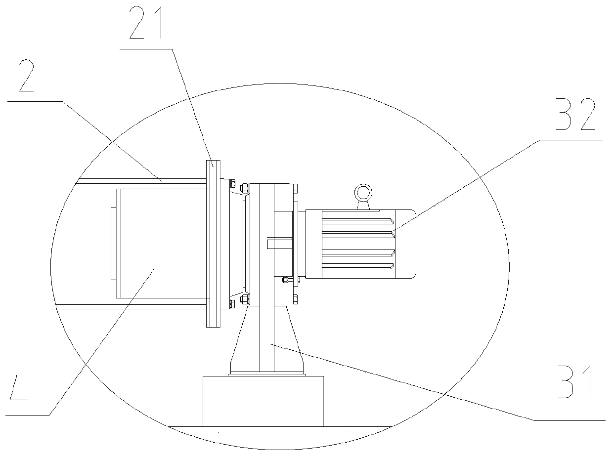 Steel dam gate opened and closed by direct connection type opening and closing machine