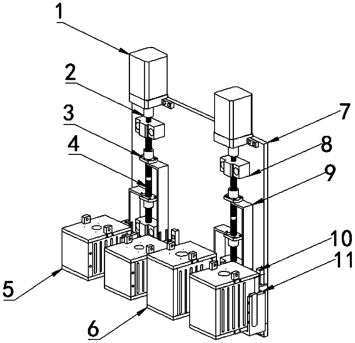 Multi-nozzle interference-free switching device suitable for biological 3D printers and biological 3D printing method