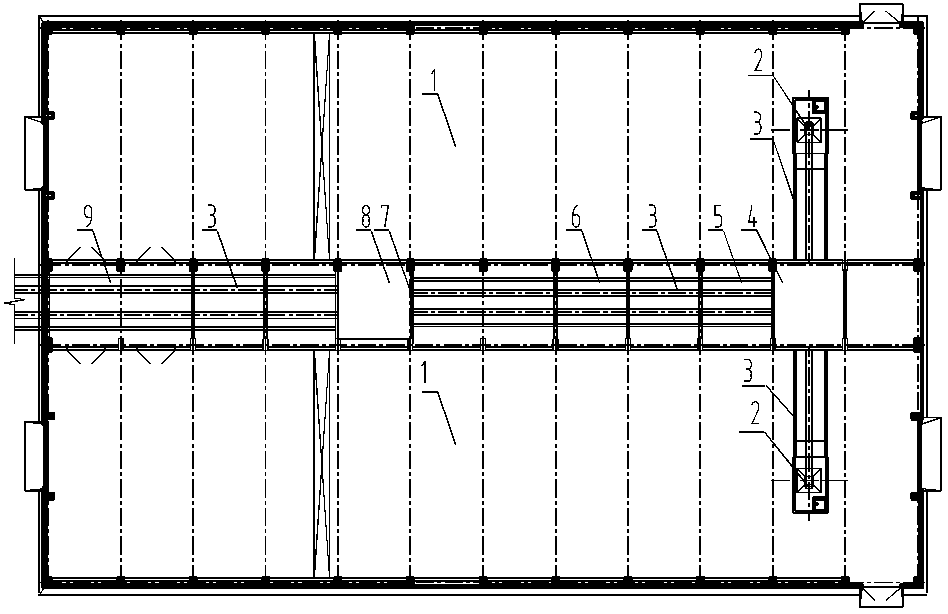 Integrated-type comprehensive coal bunker