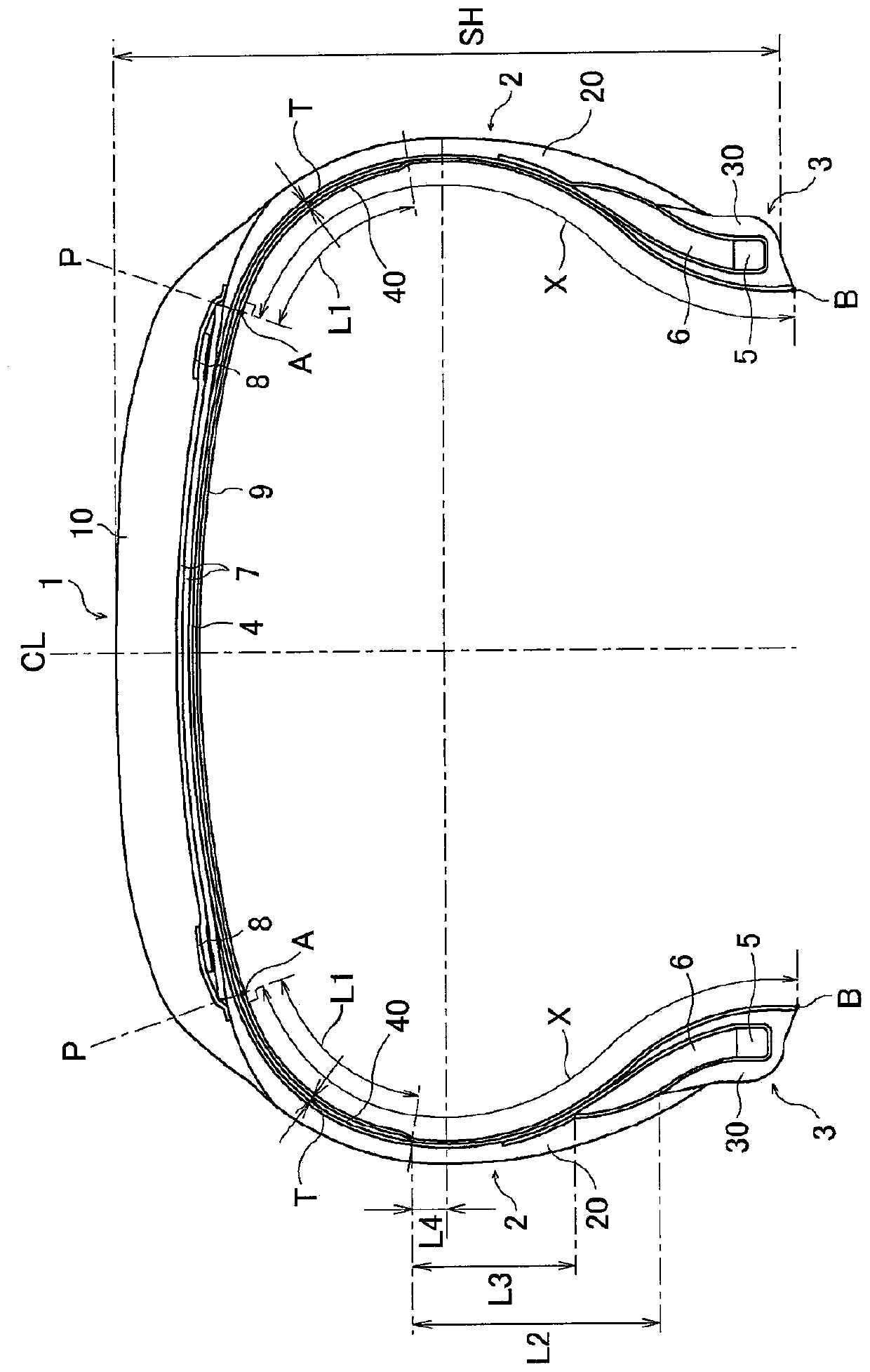 Pneumatic tire and method for manufacturing same