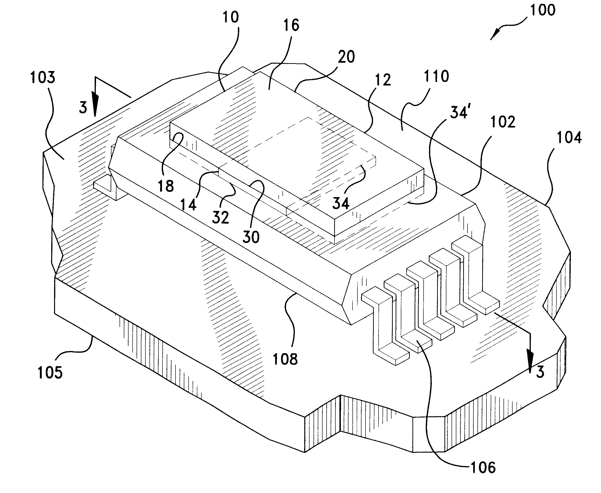 Non-electrically conductive thermal dissipator for electronic components