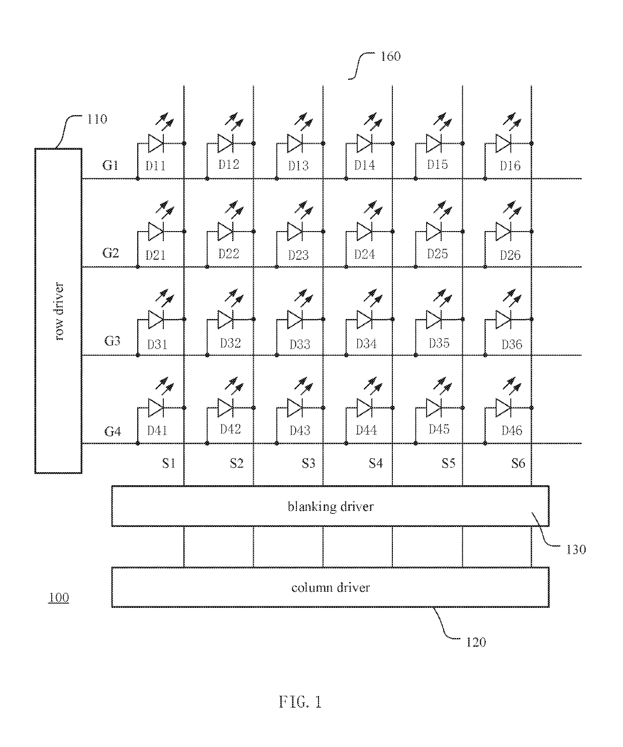 LED display device and method for improving image quality using a scheme of row line resetting