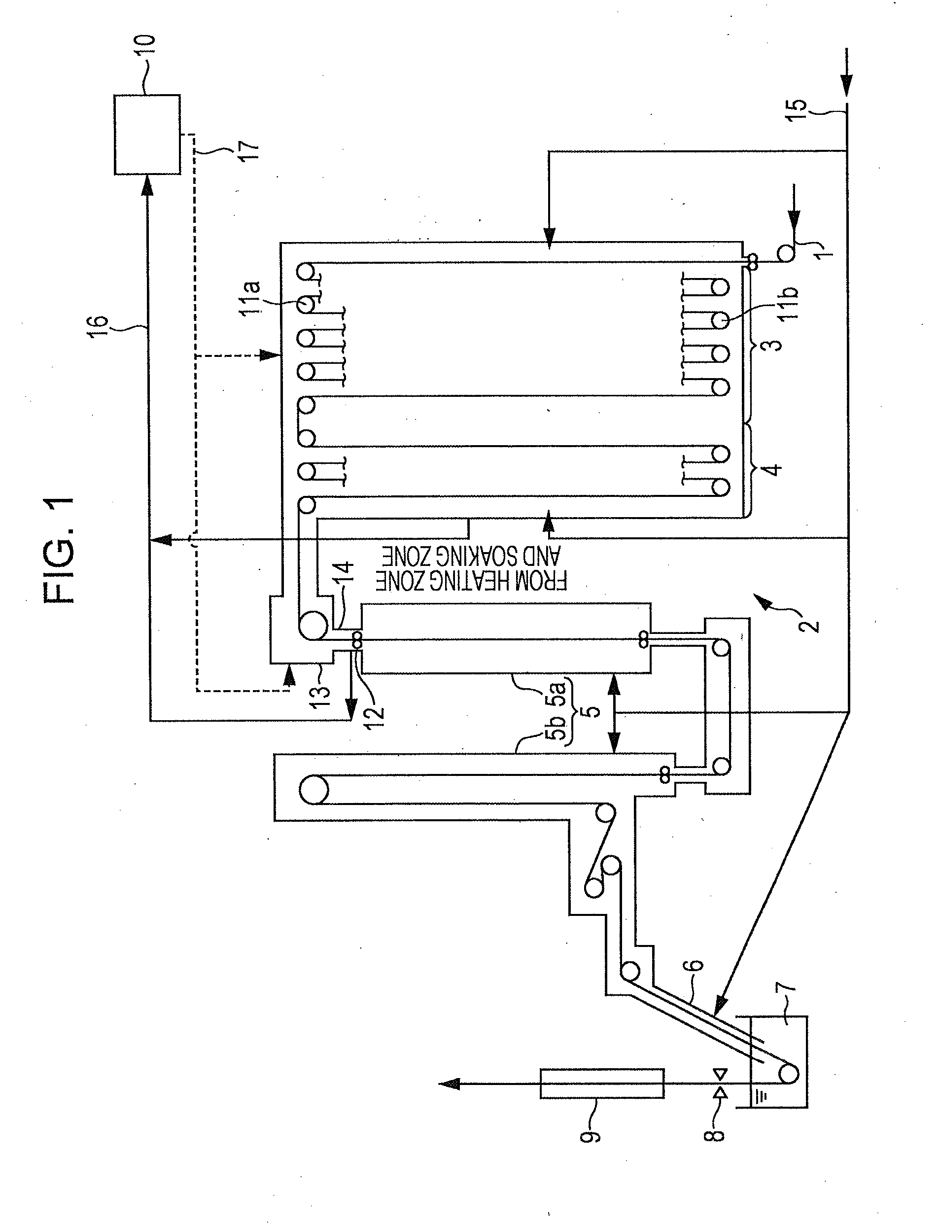 Continuous annealing furnace and continuous annealing method for steel strips