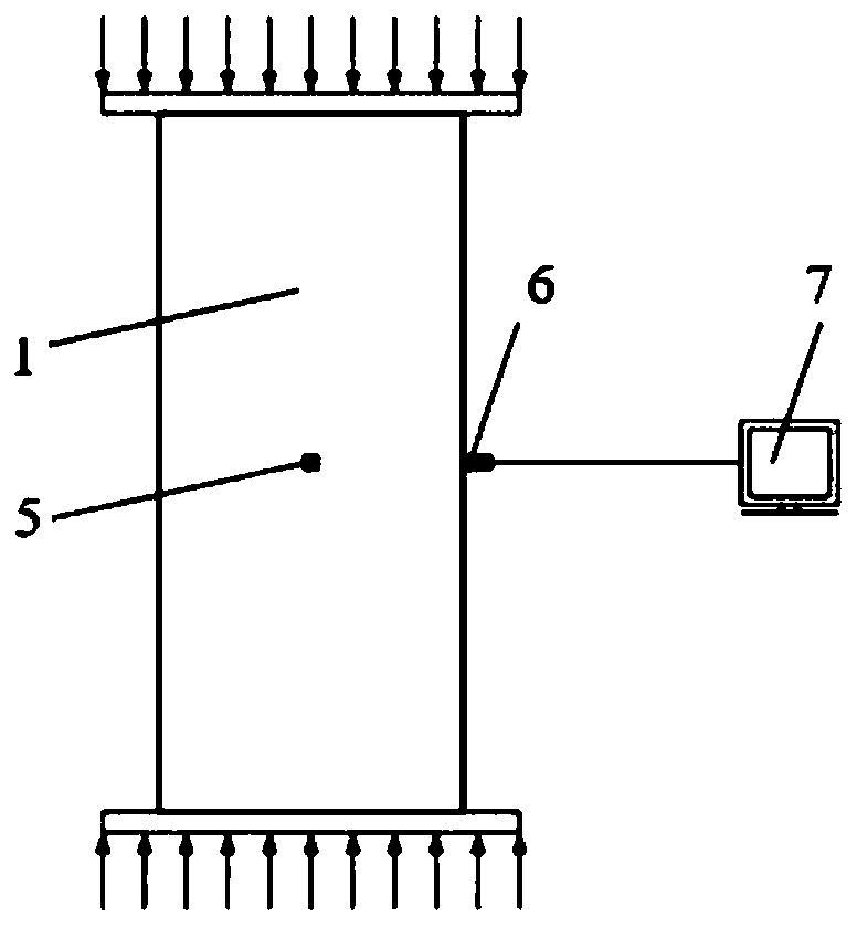 Method for nondestructive measurement of active and passive constraint forces of FRP confined concrete column based on ultrasonic wave