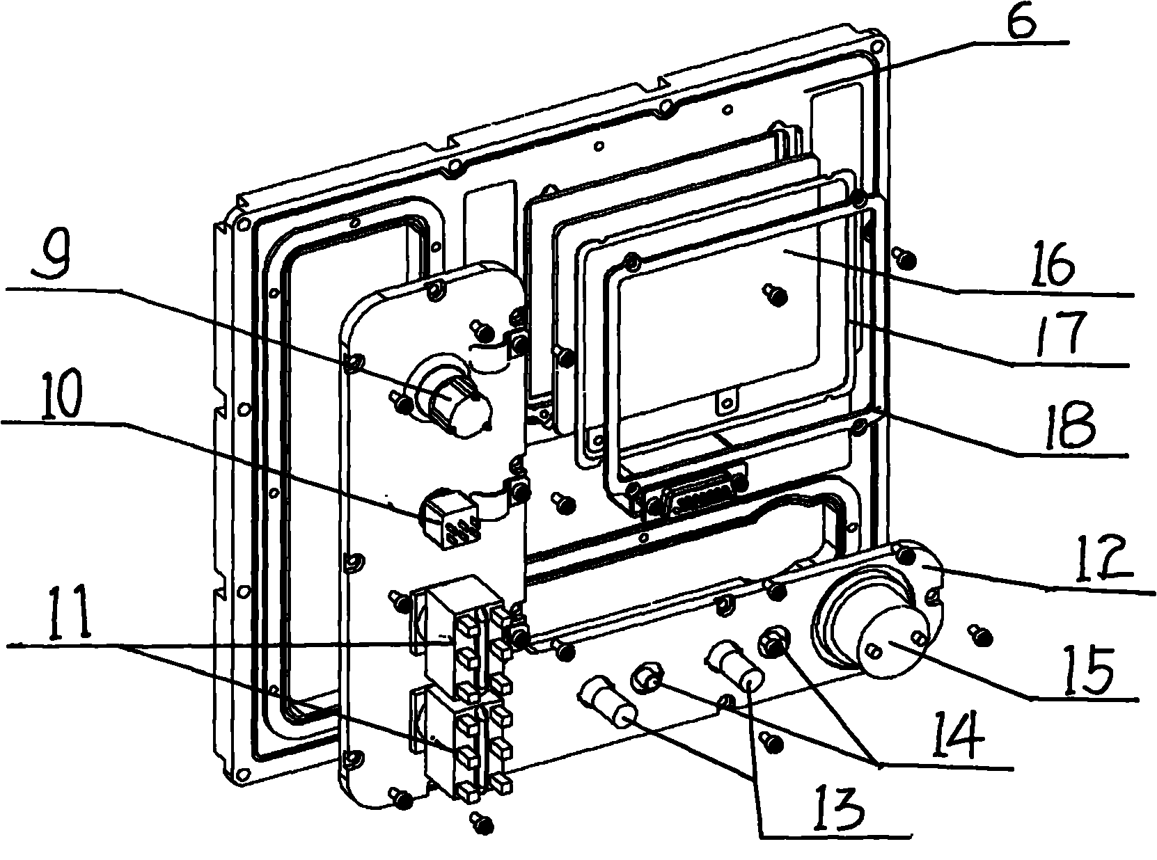 Device for realizing vehicle-mounted human-machine interface