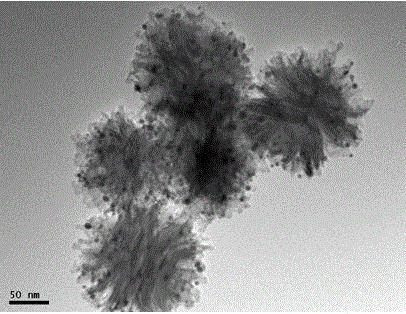 Au@SiO2 mesoporous composite nanomaterial and preparation method thereof