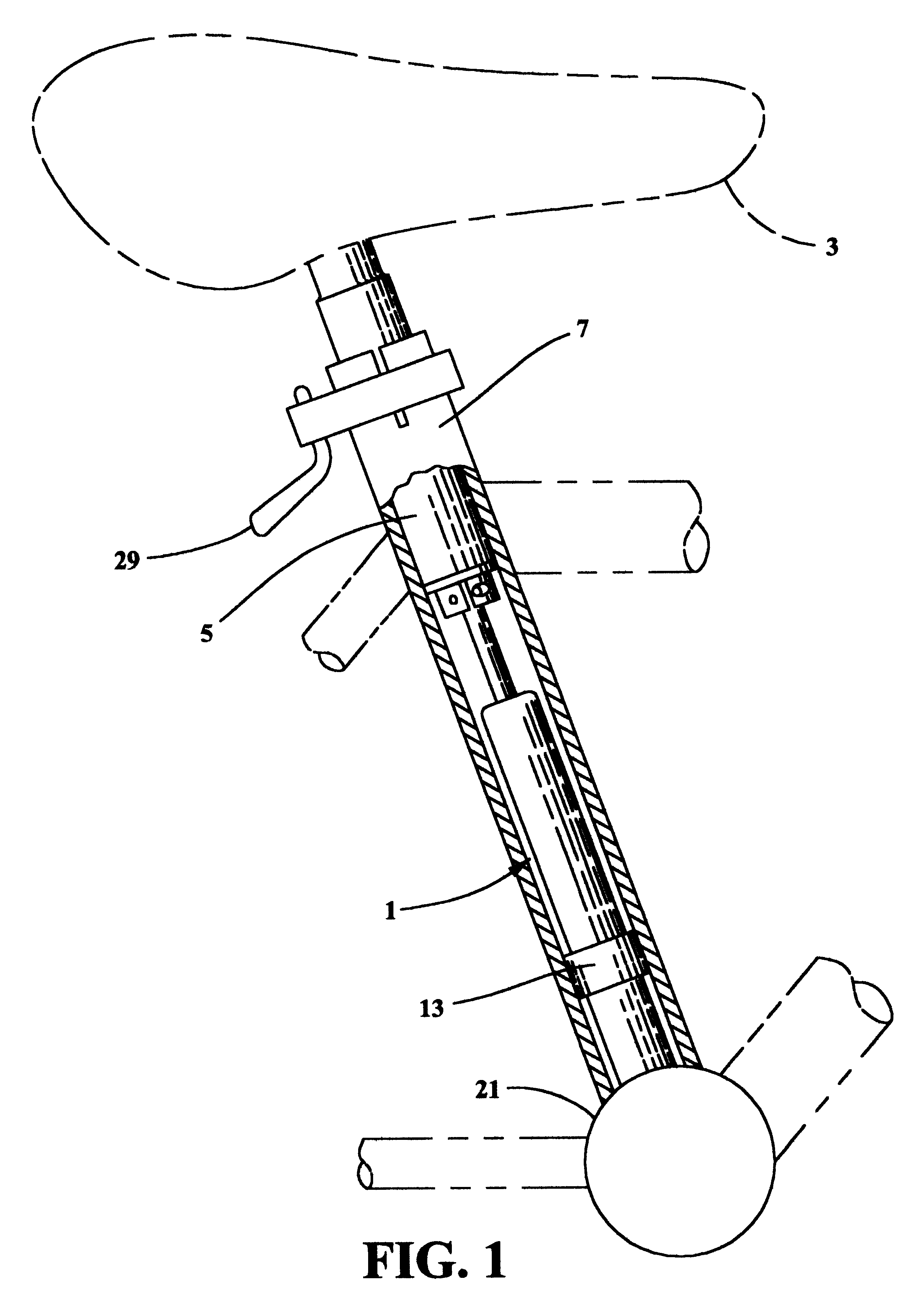 Bicycle seat gas spring adjustment system