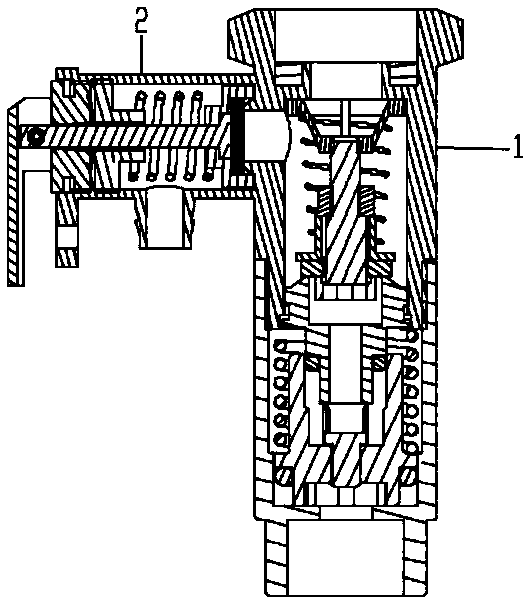 One-way safety valve provided with decompression component and water heater applying same