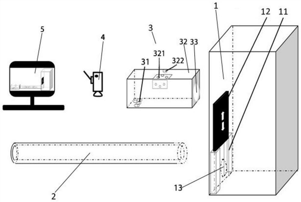 Testing device for in-group levels of small animals and experimental method