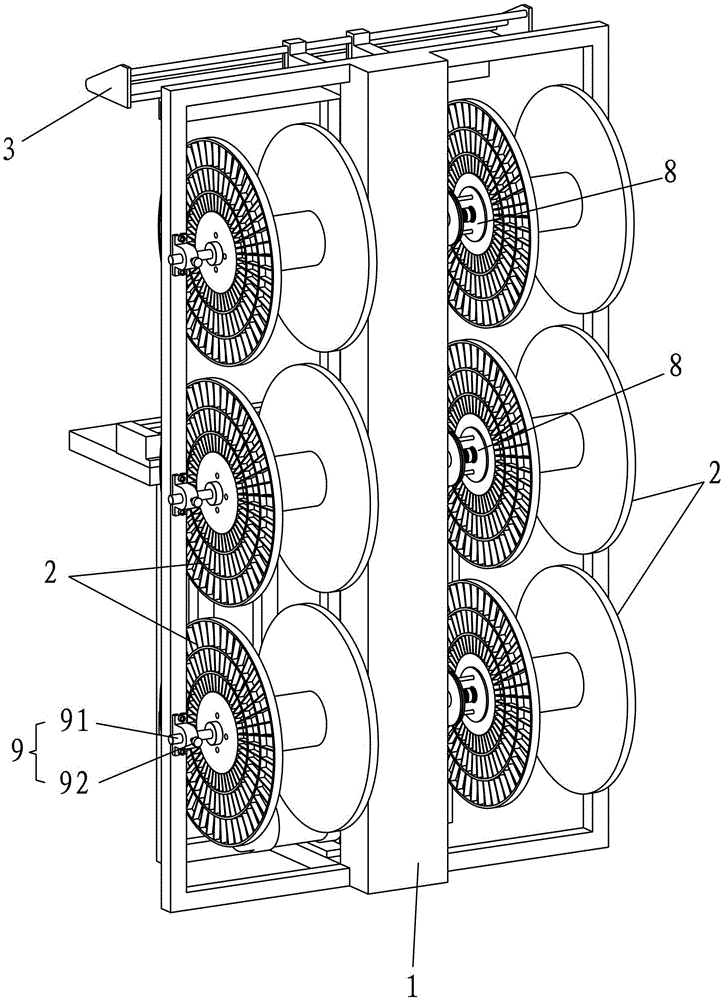 An automatic winding device for nylon cloth tape of zipper weaving machine