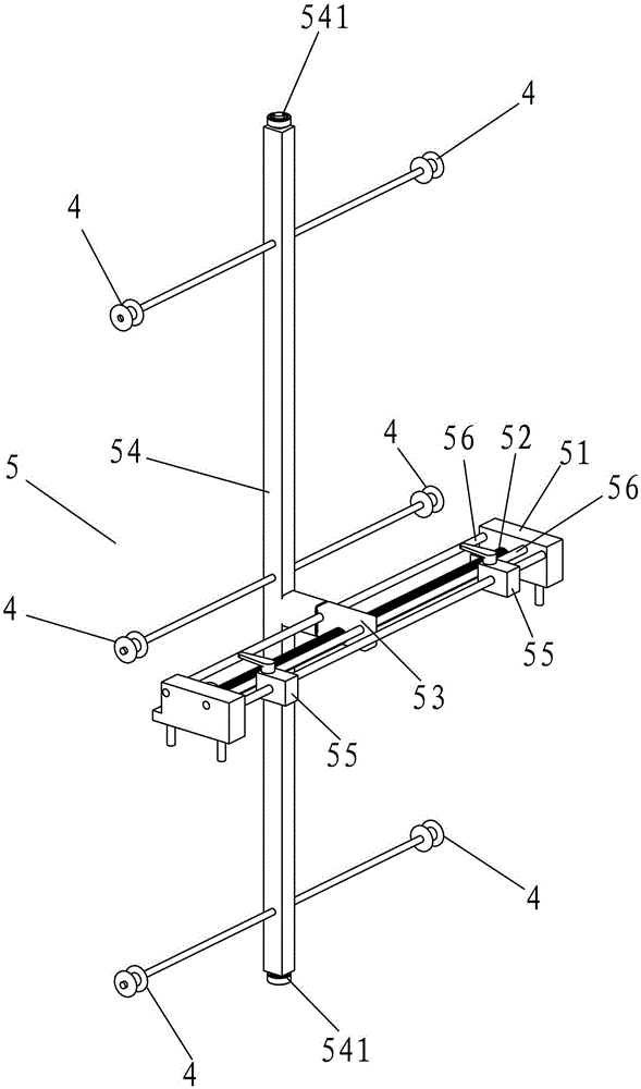 An automatic winding device for nylon cloth tape of zipper weaving machine