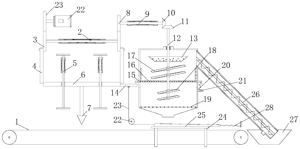 A waste cable processing system