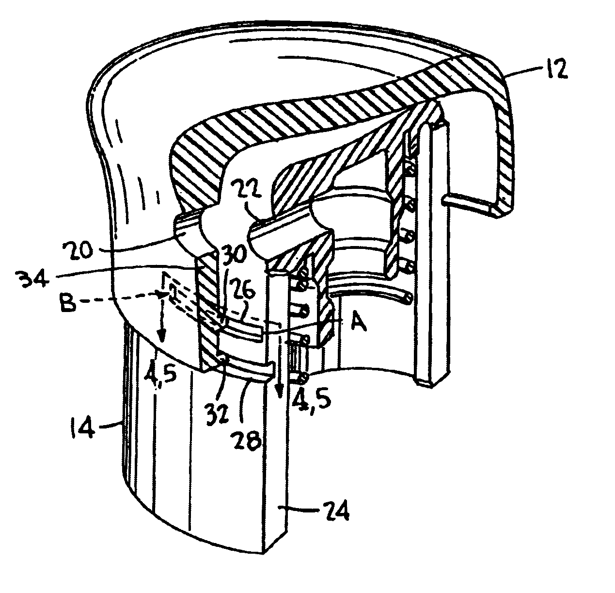 Anti-clog discharge spout