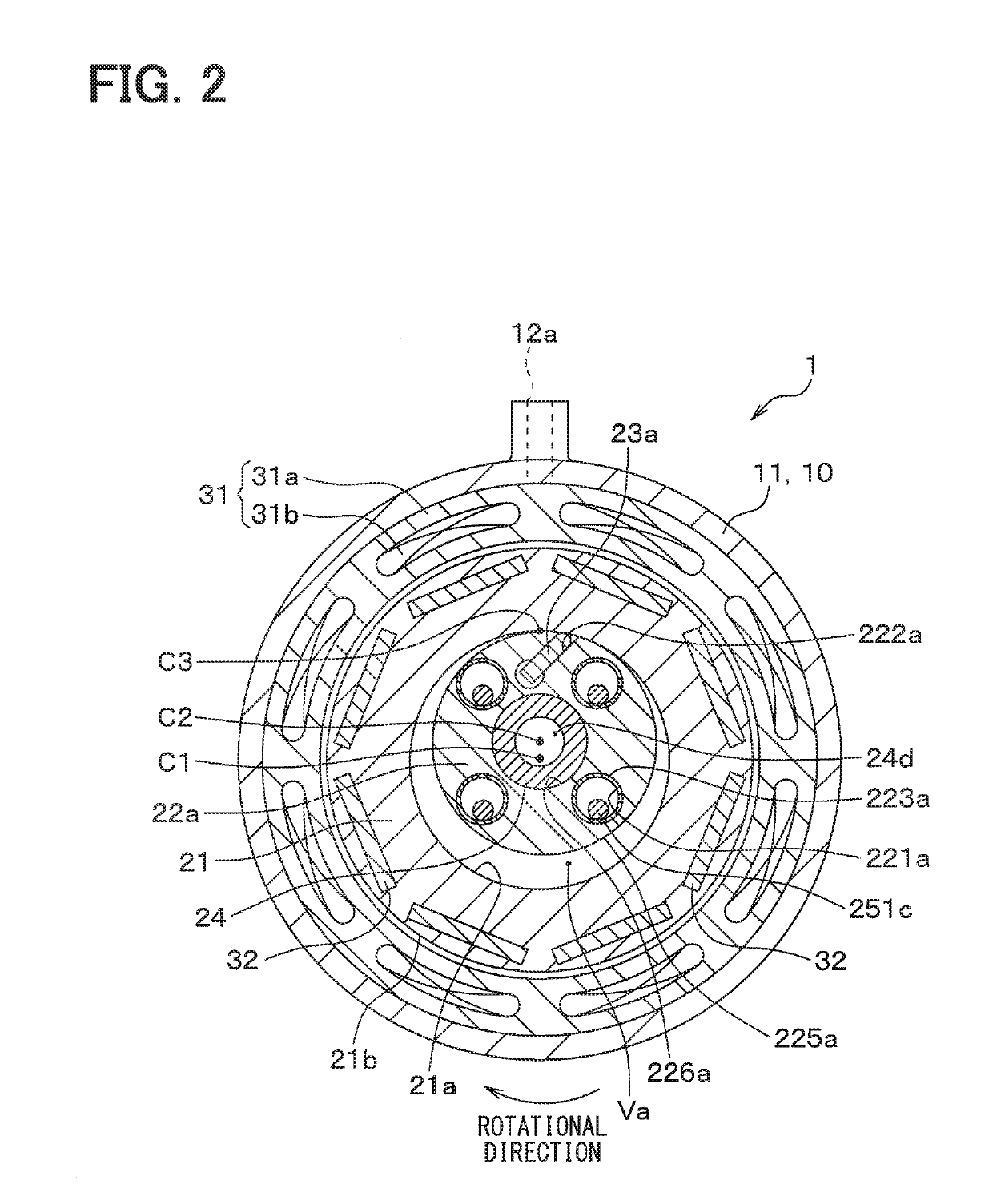 Rotary cylinder type compressor