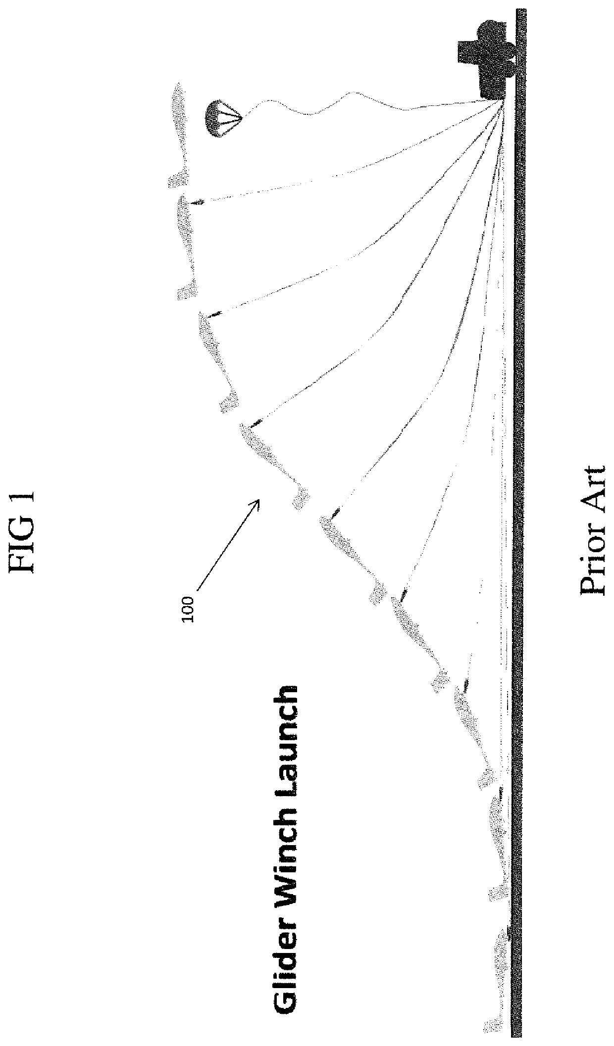 Glider winch/truck combination and method of use