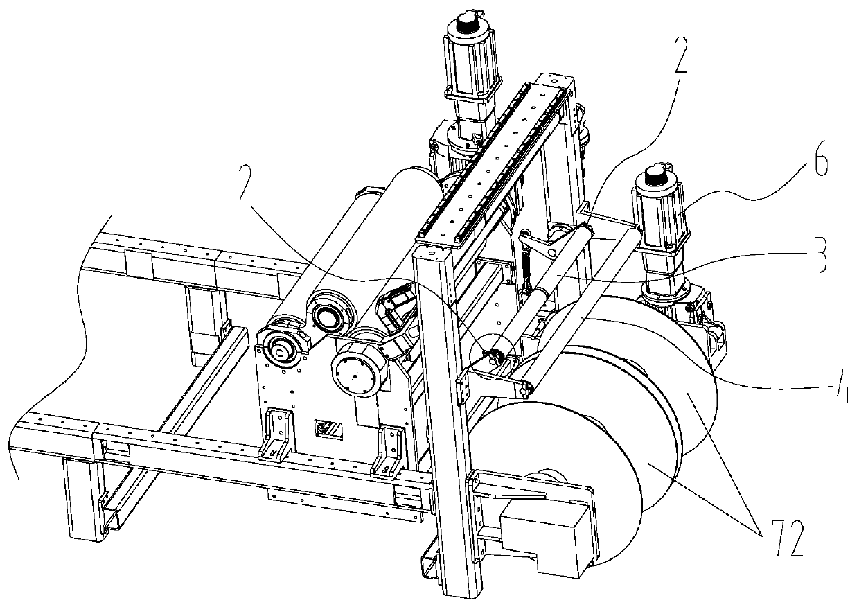 Single and double coil head universal carbon fiber warping machine winding device and constant tension control method