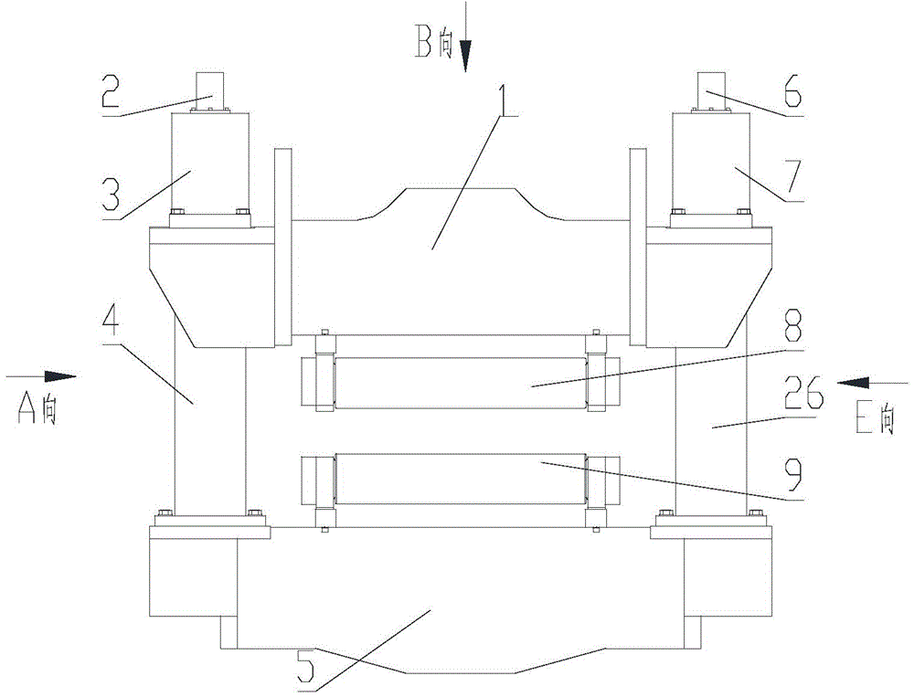 Fan-shaped segment structure and method for realizing continuous casting, solidification and tail end composite pressing of super-thick plate