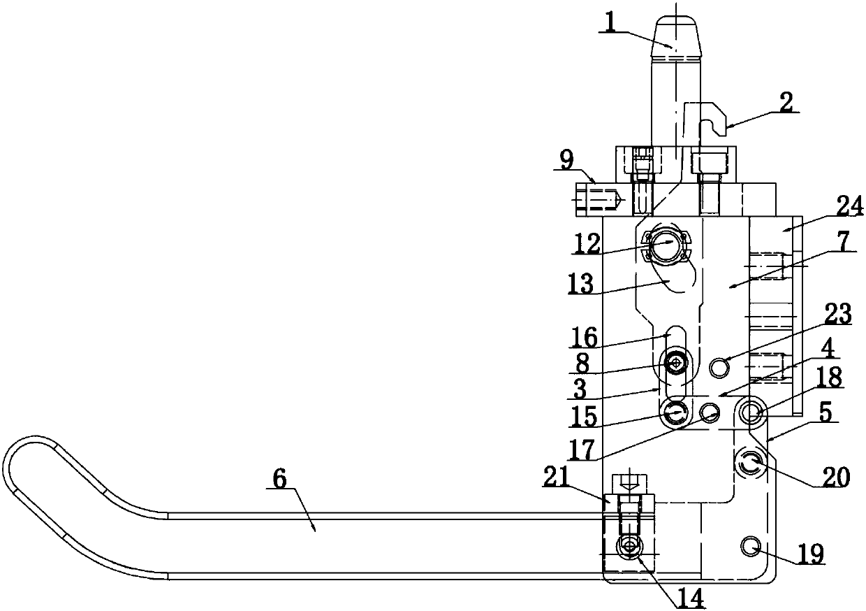 Manual positioning and compressing self-locking mechanism for track trolley